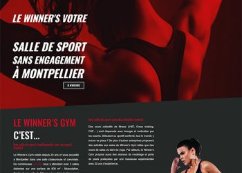 webmaster montpellier et création site internet montpellier, réalisation pour le winner's gym